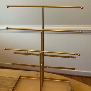 Gold Jewelry Display Stand